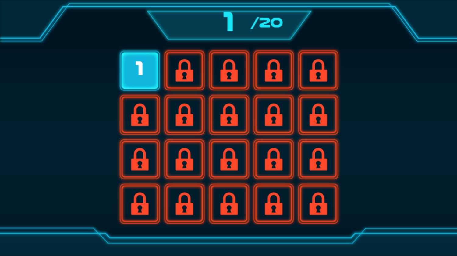 Zero Sum Game Level Select Screen Screenshot.