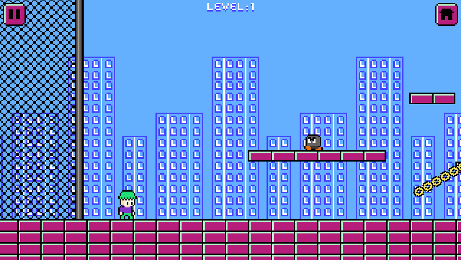 Zizo Adventure Game Level Start Screenshot.