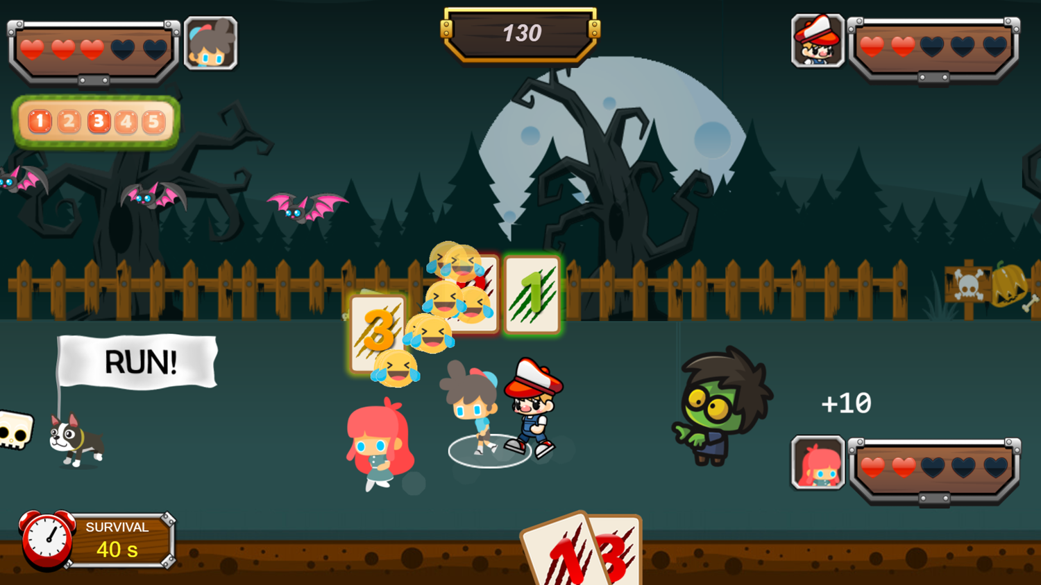 Zombie Chase Game Play Screenshot.