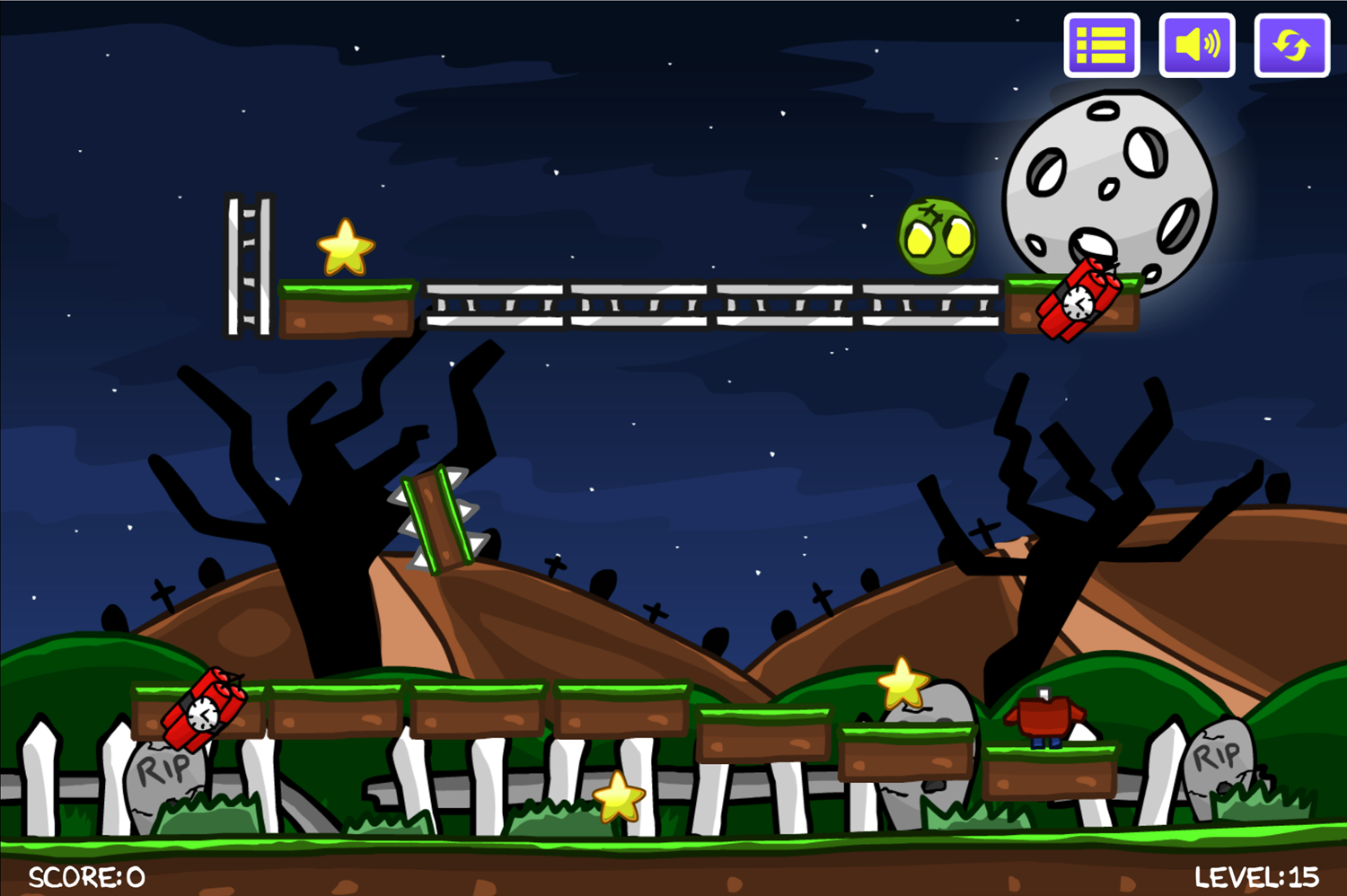 Zombie Head Game Screenshot.