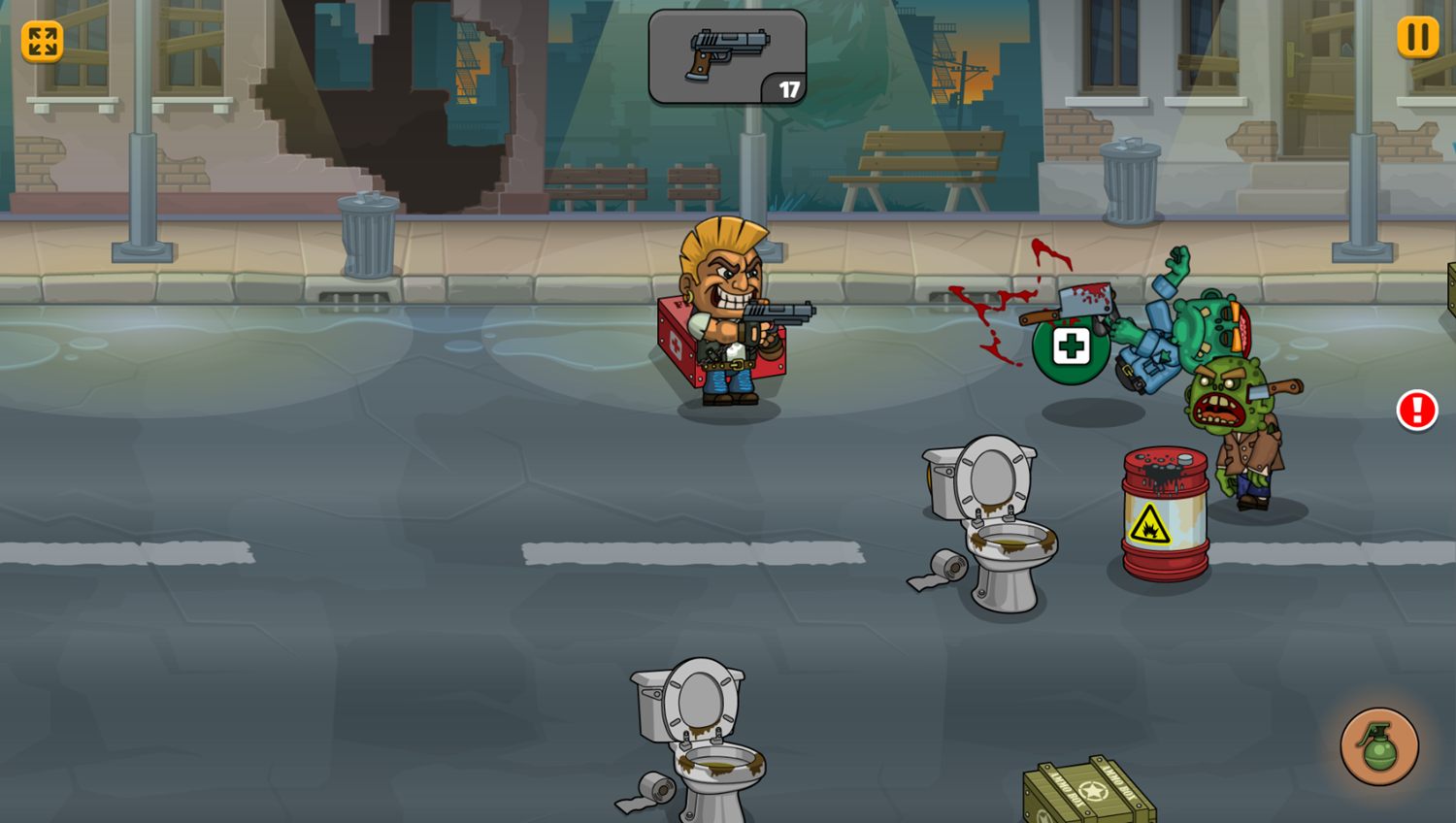 Zombie Killer Game Play Screenshot.