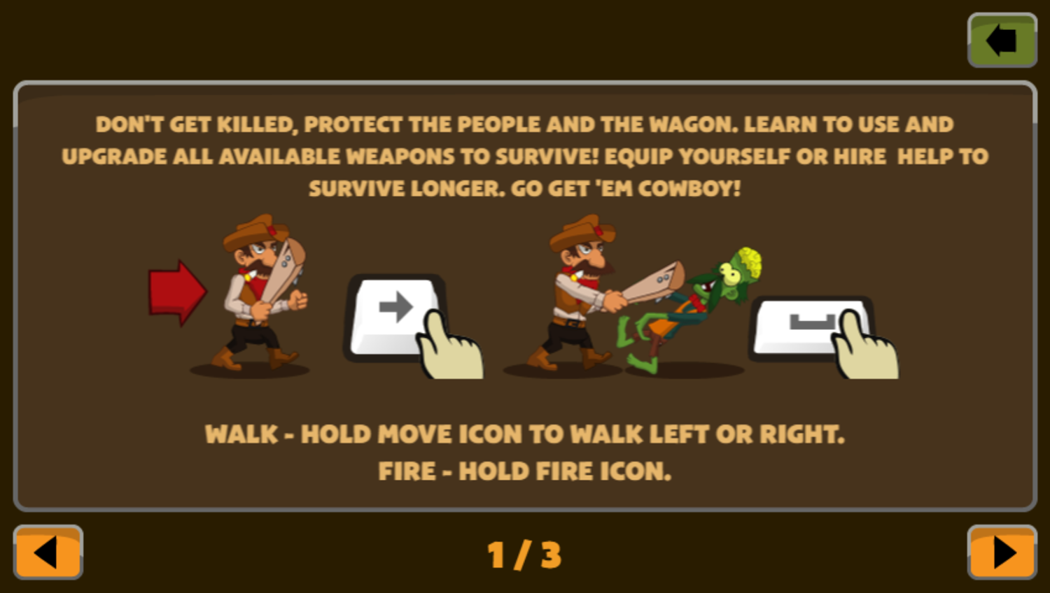 Zombie Massacre Game How To Play Screenshot.