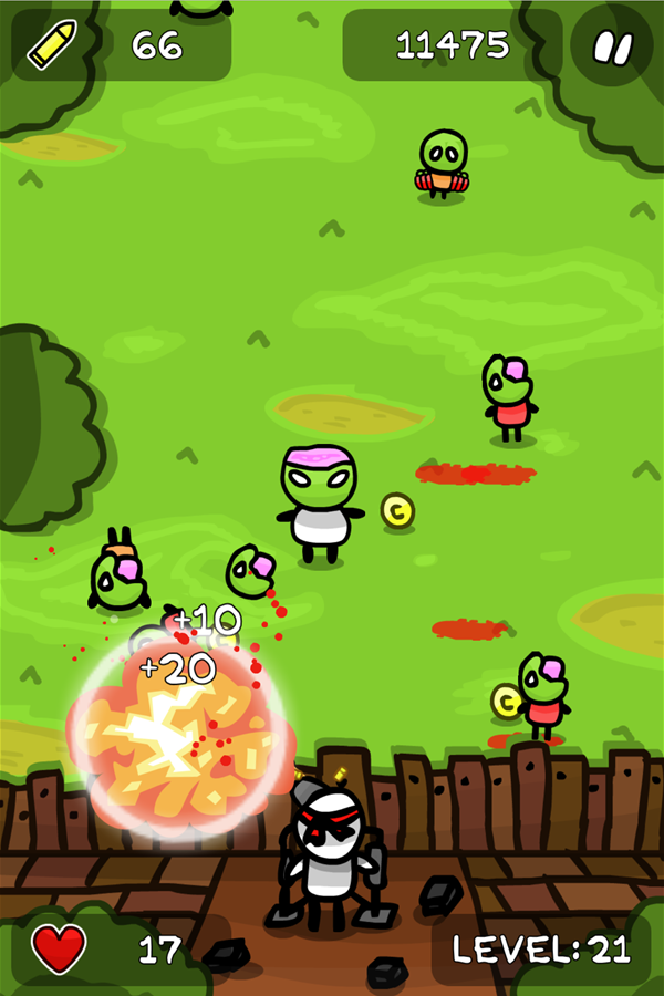 Zombie Plague Game Screenshot.