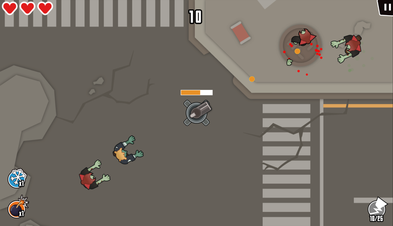 Zombies Are Coming Game Play Screenshot.