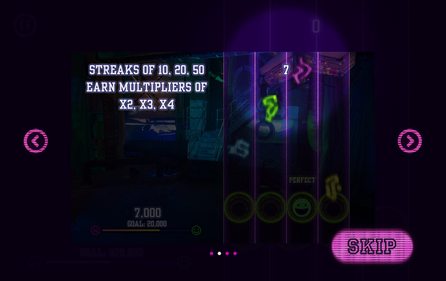 Zombies Zom-Beatz Game Instructions Screenshot.