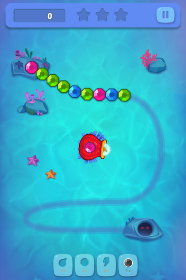 Zumba Ocean Game Level Progress Screenshot.
