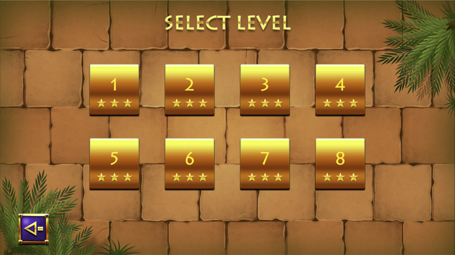 Zumba's Revenge Game Level Select Screen Screenshot.