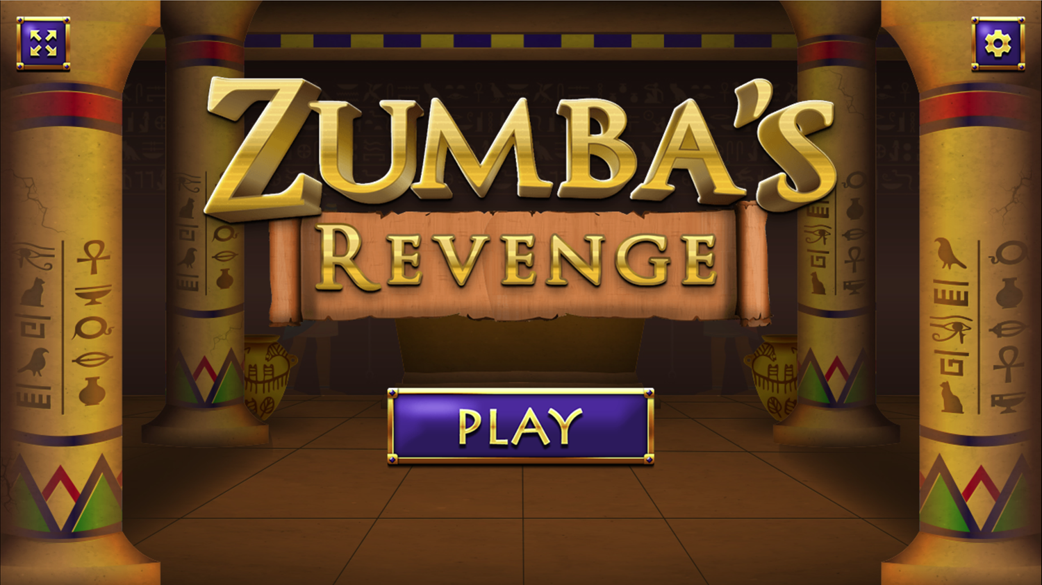 Zumba's Revenge Game Welcome Screen Screenshot.