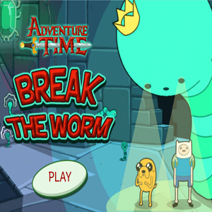 Adventure Time Break the Worm Game.