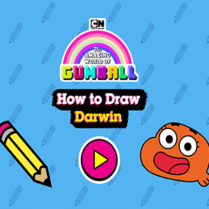 Amazing World of Gumball How to Draw Darwin.