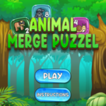 Animal Merge Puzzle.