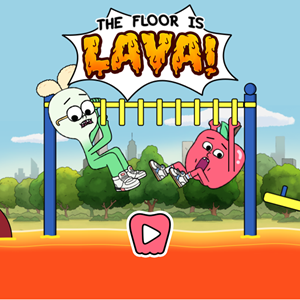 Apple and Onion The Floor is Lava Game.