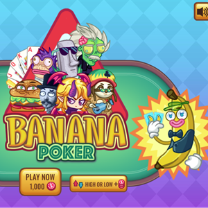 Banana Poker Game.