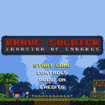 Brave Soldier Invasion of Cyborgs game.
