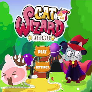 Cat Wizard Defense game.