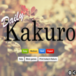 Daily Kakuro Game.