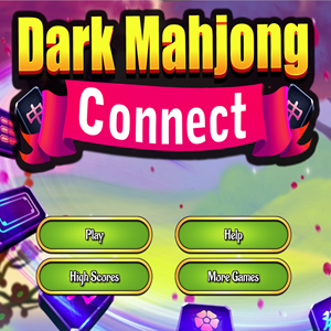 Dark Mahjong Connect game.