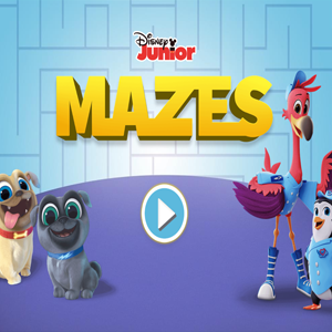 Disney Jr Mazes.