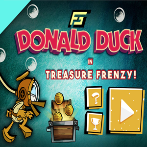 Donald Duck Treasure Frenzy Game.