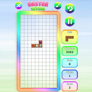 Easter Tetris game.