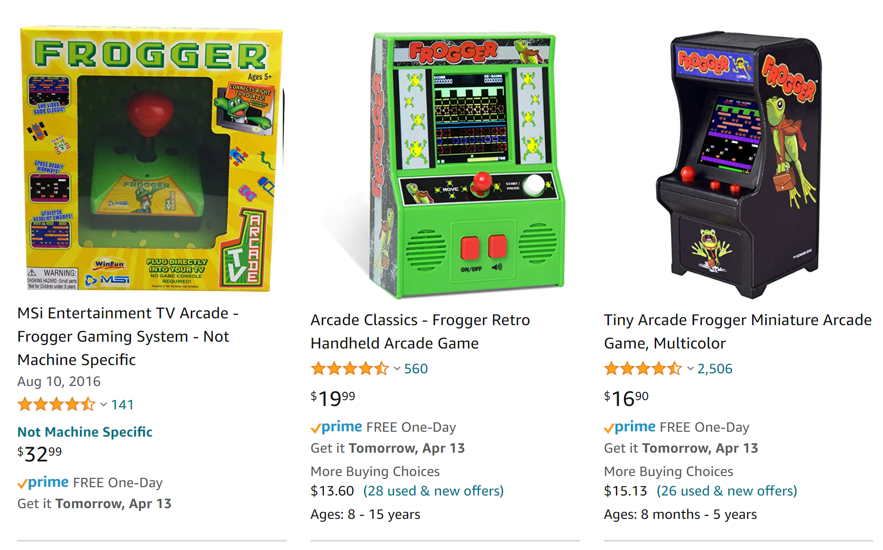 frogger games for sale on amazon.com