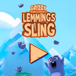 Grizzy and the Lemmings: Lemmings Sling.