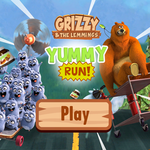 Grizzy and the Lemmings Yummy Run.