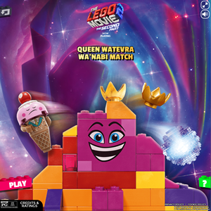 LEGO Movie 2 Queen Watevra Wa'Nabi Match Game.