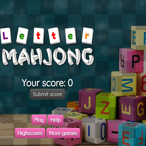 Letter Mahjong.