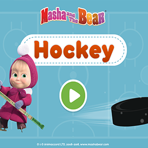 Masha and the Bear Hockey.