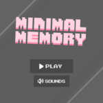 Minimal Memory game.