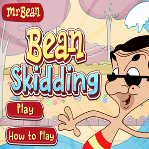 Mr. Bean's Bean Skidding Game.