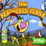 Nature Cat Fine Feathered Feast.