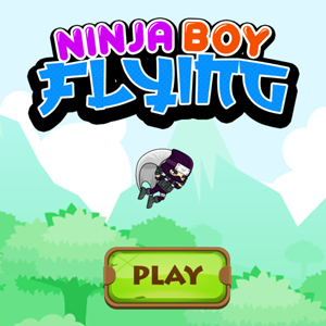 Ninja Boy Flying.
