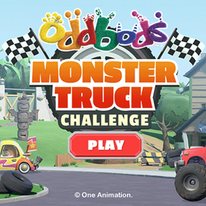 Oddbods Monster Truck Challenge game.