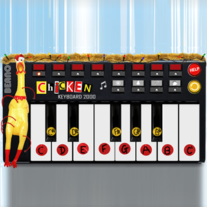 Rubber Chicken Keyboard game.