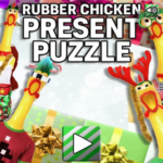 Rubber Chicken Present Puzzle game.