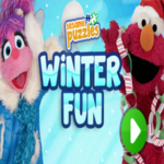Sesame Street Sesame Puzzles Winter Fun Game.