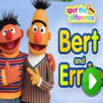 Sesame Street Spot the Difference Bert and Ernie.