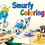 Smurfy Coloring Game.