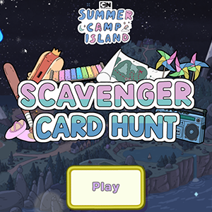 Summer Camp Island Scavenger Card Hunt.