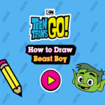 Teen Titans Go How to Draw Beast Boy.
