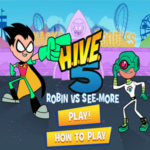Teen Titans Go Robin vs See-More Game.