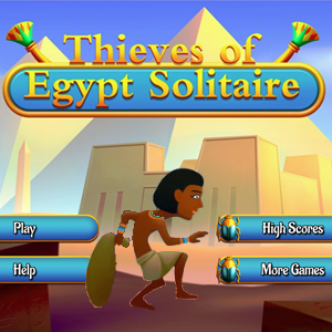 Thieves of Egypt Solitaire Game.