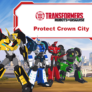 Transformers Protect Crown City.