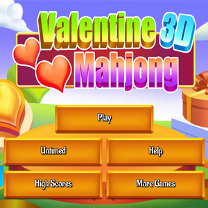 Valentine 3D Mahjong.