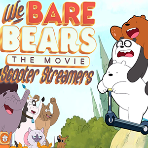 We Bare Bears Scooter Streamers.