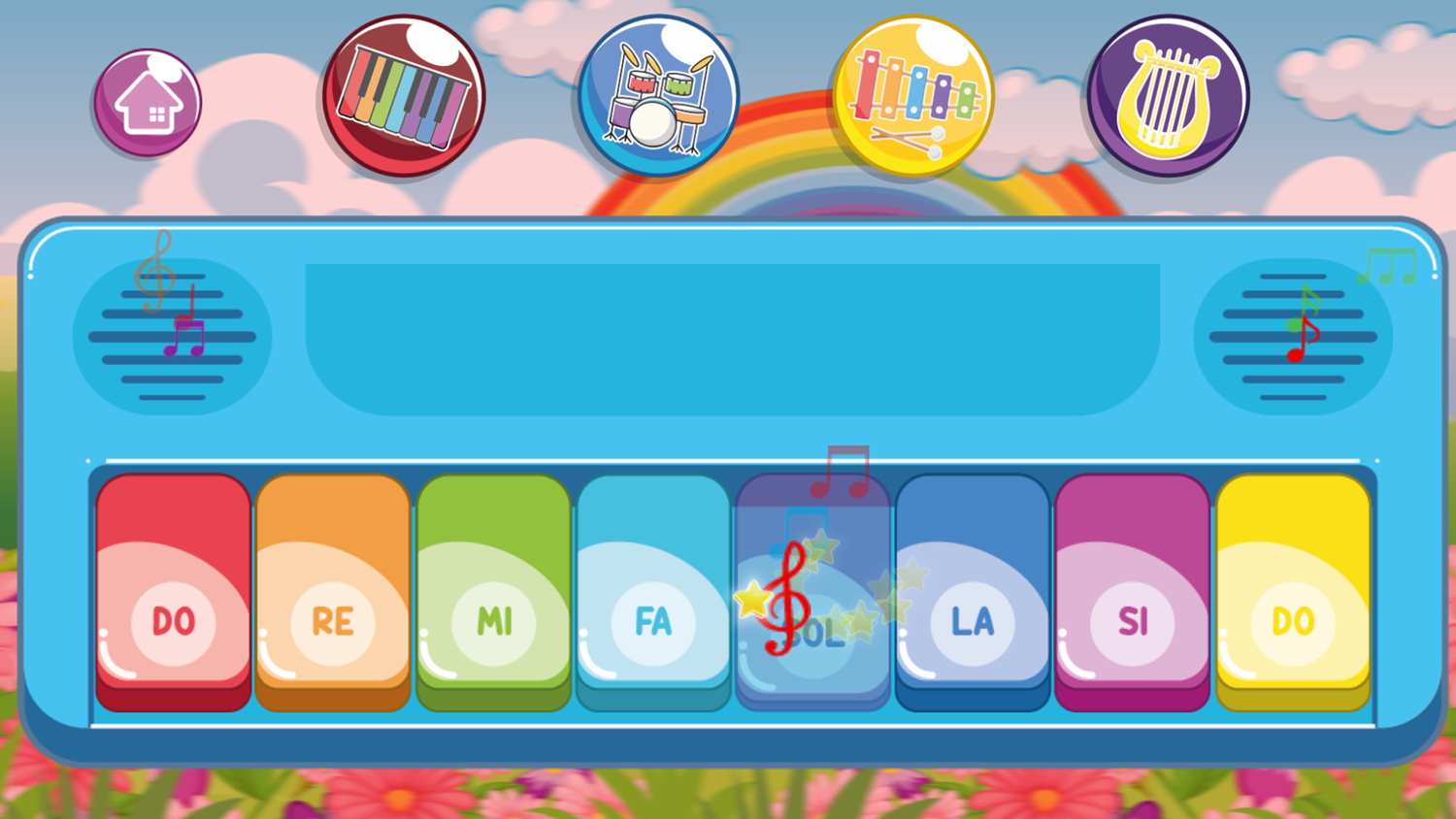 Instruments for Kids Basic Piano Keys Screenshot.